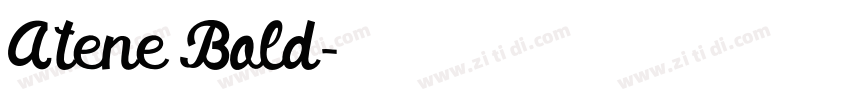 Atene Bold字体转换